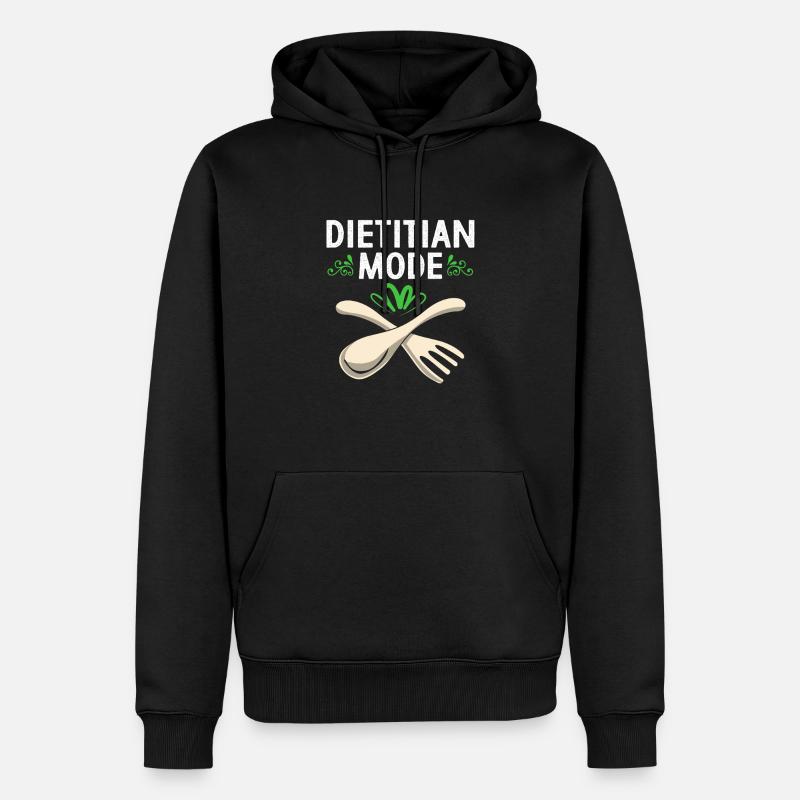 Alimentation Nutrition alimentaire - Sweat à capuche Premium bio Homme - noir