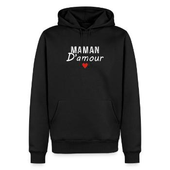 Muttertag Mutter der Liebe - Männer Premium Bio Hoodie - Schwarz - Vorne - Nico (187cm)