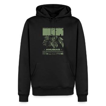 Aquascaping Anubias Plante Aquatique Fish Keeper - Sweat à capuche Premium bio Homme - noir - Devant - Nico (187cm)
