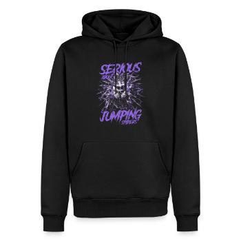 Sérieux au sujet des araignées sauteuses Propriétaire d’une araignée de compagnie - Sweat à capuche Premium bio Homme - noir - Devant - Nico (187cm)