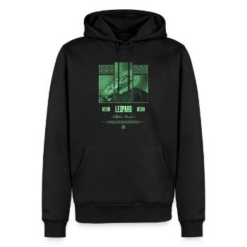Leopard Gecko Reptile Keeper Streetwear - Men’s Premium Organic Hoodie - black - Front - Nico (187cm)