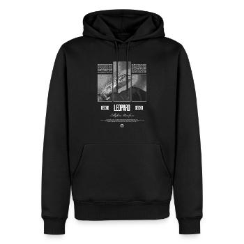 Leopard Gecko Reptile Keeper Streetwear - Men’s Premium Organic Hoodie - black - Front - Nico (187cm)