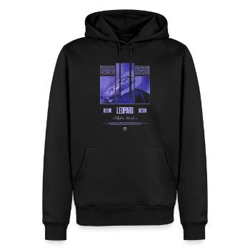 Leopard Gecko Reptile Keeper Streetwear - Men’s Premium Organic Hoodie - black - Front - Nico (187cm)
