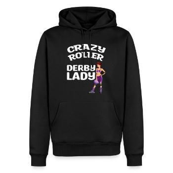 Roller Derby | Sports Player Team Trainer - Men’s Premium Organic Hoodie - black - Front - Nico (187cm)
