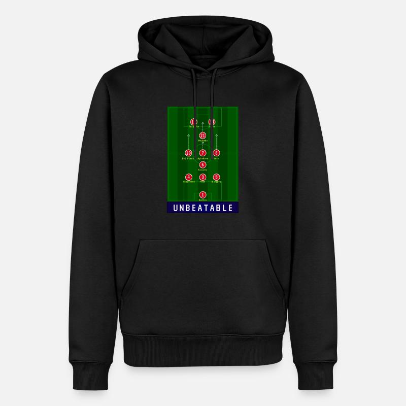Unschlagbar - Männer Premium Bio Hoodie - Schwarz