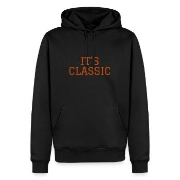 CHEERS - Men’s Premium Organic Hoodie - black - Front - Nico (187cm)