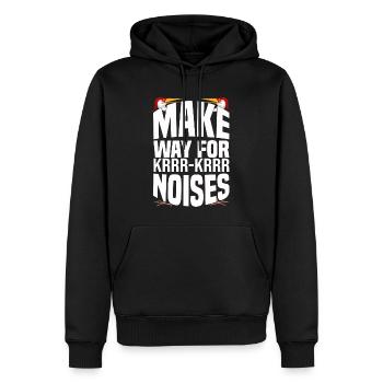 Kanadischer Kranich - Männer Premium Bio Hoodie - Schwarz - Vorne - Nico (187cm)