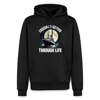 Cruising Together Through Life Cruise Ship - Männer Premium Bio Hoodie - Schwarz - Vorne - Nico (187cm)