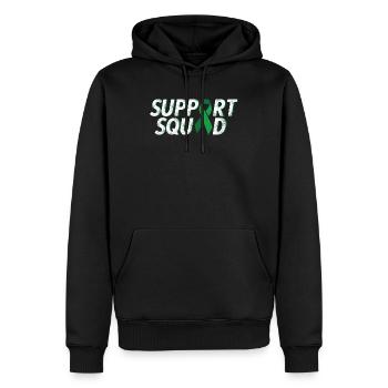 Cerebral palsy support squad cerebral palsy - Men’s Premium Organic Hoodie - black - Front - Nico (187cm)