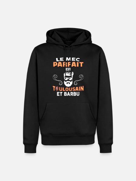 Mac Toulousain Et Parfait - Sweat à capuche Premium bio Homme - noir