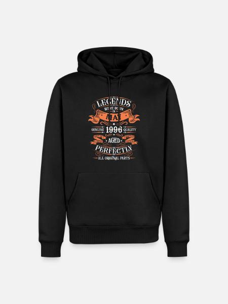 Mai 1996 | Mai 1996 anniversaire 1996 - Herre Premium økologisk hoodie - sort