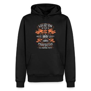 Juni 1937 Geburtstag Mann - Männer Premium Bio Hoodie - Schwarz - Vorne - Nico (187cm)