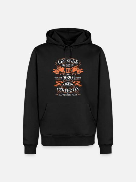 JULY 1929 - Men’s Premium Organic Hoodie - black