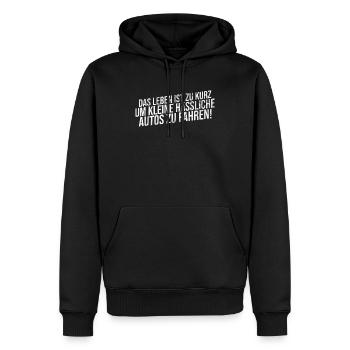 Voiture amateur de tuning voiture de voiture de sport voiture voiture - Sweat à capuche Premium bio Homme - noir - Devant - Nico (187cm)