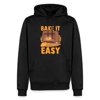 Bread Baking Bread Maker - Men’s Premium Organic Hoodie - black - Front - Nico (187cm)