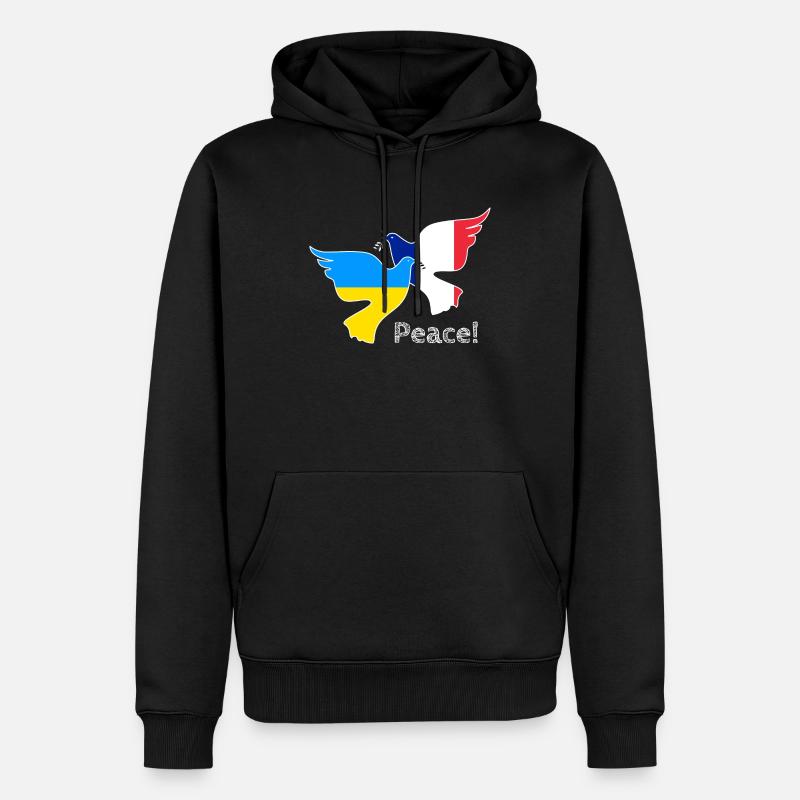 Ukraine - Sweat à capuche Premium bio Homme - noir