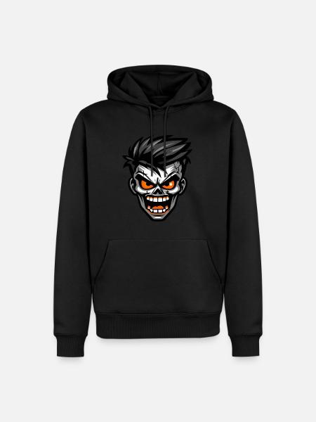 Zombie Comic Halloween - Männer Premium Bio Hoodie - Schwarz
