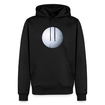 Football - Men’s Premium Organic Hoodie - black - Front - Nico (187cm)