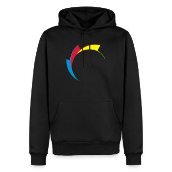 SHK Logo Zahn - Männer Premium Bio Hoodie - Schwarz - Vorne - Nico (187cm)