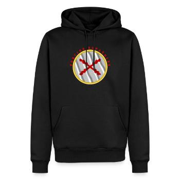 Spanische Drittel - Männer Premium Bio Hoodie - Schwarz - Vorne - Nico (187cm)