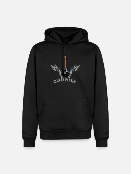 guitar_072011_l_3c - Men’s Premium Organic Hoodie - black