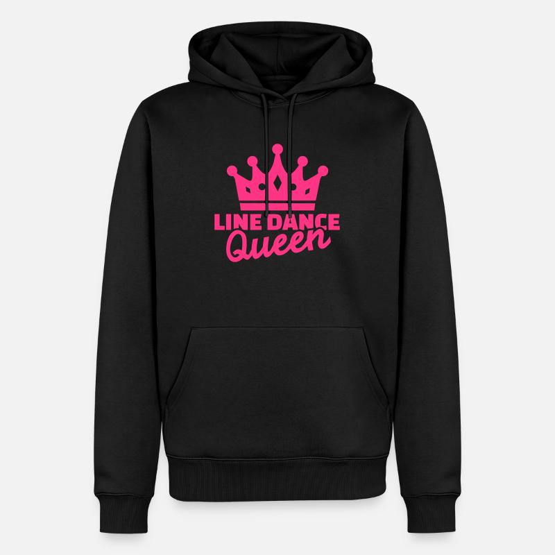 Line dance - Männer Premium Bio Hoodie - Schwarz