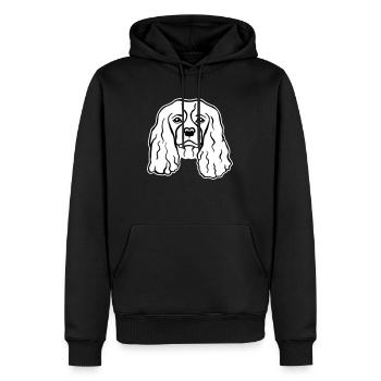 Cavalier King Charles - Männer Premium Bio Hoodie - Schwarz - Vorne - Nico (187cm)