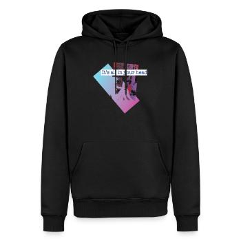 It's all in your mind Futureistic Tokyo Cyberpunks - Men’s Premium Organic Hoodie - black - Front - Nico (187cm)