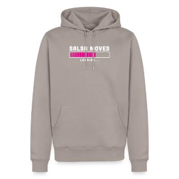 Salsa moves funny salsa dancer gift - Men’s Premium Organic Hoodie - taupe - Front - Nico (187cm)