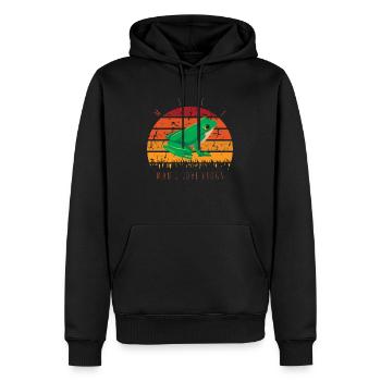 -Man I Love Frogs Funny Saying Frog-Amphibian - Männer Premium Bio Hoodie - Schwarz - Vorne - Nico (187cm)