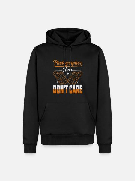 Photography Camera Lens - Männer Premium Bio Hoodie - Schwarz