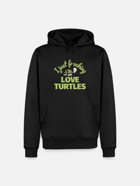 Turtles funny gift - Men’s Premium Organic Hoodie - black