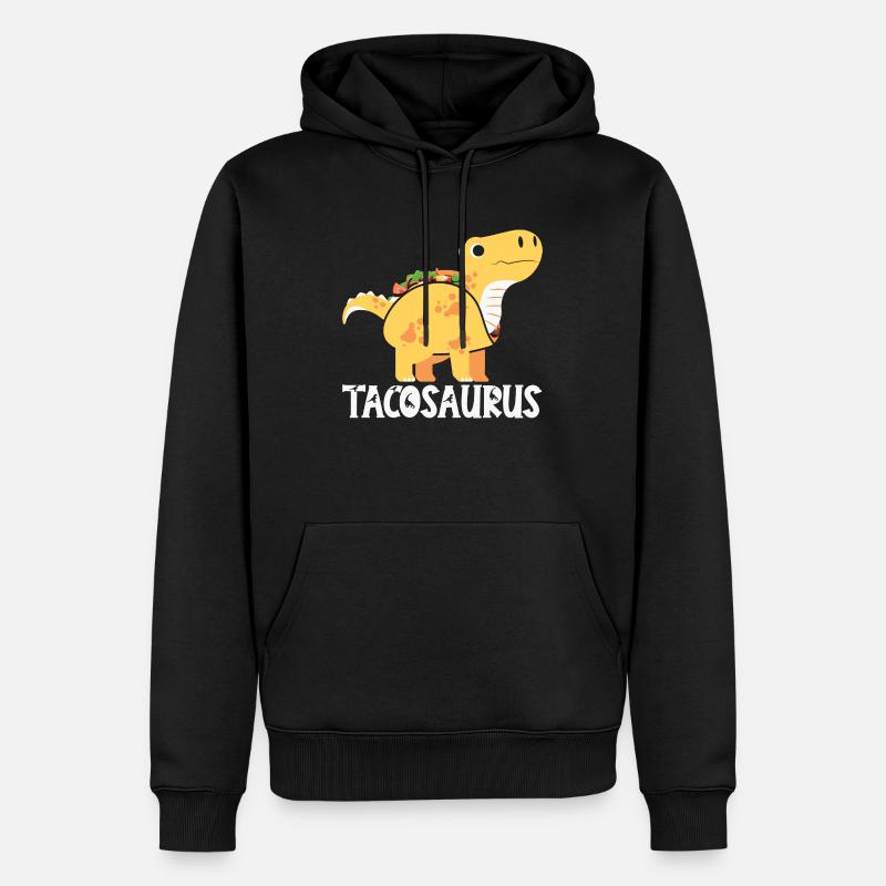 tacosaurus - Sweat à capuche Premium bio Homme - noir