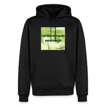 Bewusstsein für Zerebralparese - Männer Premium Bio Hoodie - Schwarz - Vorne - Nico (187cm)