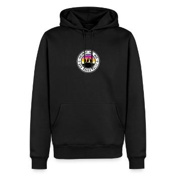 Heimat ist, wo der Anker fällt - Männer Premium Bio Hoodie - Schwarz - Vorne - Nico (187cm)