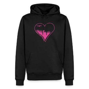 Kitzretter - Männer Premium Bio Hoodie - Schwarz - Vorne - Nico (187cm)