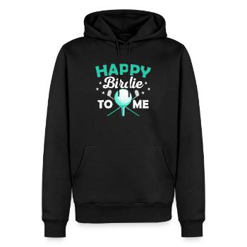 Joyeux Birdie à moi Golf Golf - Sweat à capuche Premium bio Homme - noir - Devant - Nico (187cm)