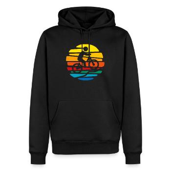 Bike, Bike - Men’s Premium Organic Hoodie - black - Front - Nico (187cm)