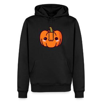 halloween pumpkin - Men’s Premium Organic Hoodie - black - Front - Nico (187cm)