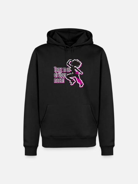 Tanz mal drüber nach! - Männer Premium Bio Hoodie - Schwarz