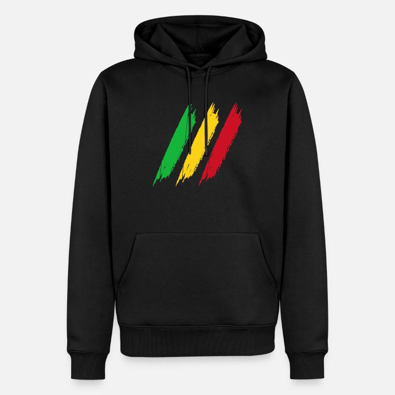 MALI TEAM - Männer Premium Bio Hoodie - Schwarz