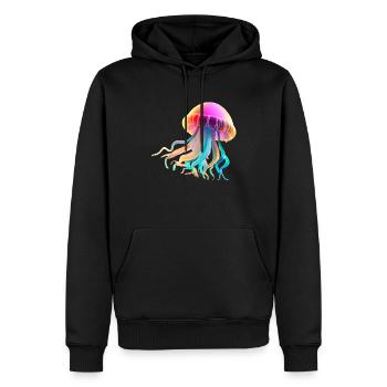 Méduse Méduse Sea Creature Diving Cadeau coloré - Sweat à capuche Premium bio Homme - noir - Devant - Nico (187cm)