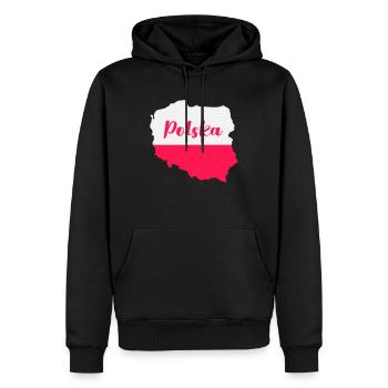 polen polska - Männer Premium Bio Hoodie - Schwarz - Vorne - Nico (187cm)