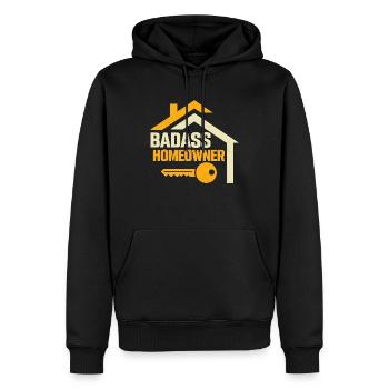 Badass Homeowner Housewarming House Owner - Männer Premium Bio Hoodie - Schwarz - Vorne - Nico (187cm)