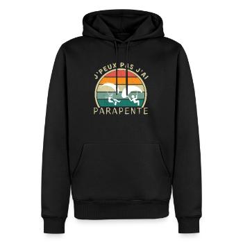Ich kann nicht Gleitschirm Gleitschirm T-Shirt - Männer Premium Bio Hoodie - Schwarz - Vorne - Nico (187cm)