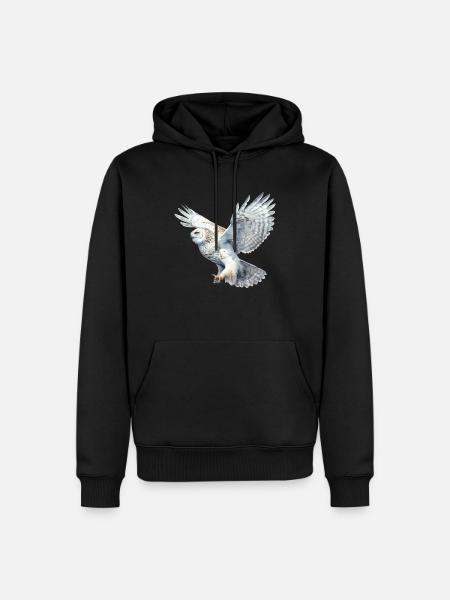SnowyOwl 04 - Men’s Premium Organic Hoodie - black