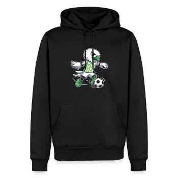 Nigeria Maillot Aigle Nigérien Supporter Football - Sweat à capuche Premium bio Homme - noir - Devant - Nico (187cm)
