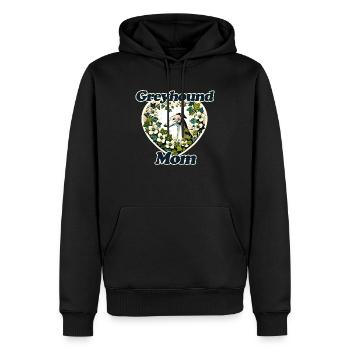 Greyhound Mama - Männer Premium Bio Hoodie - Schwarz - Vorne - Nico (187cm)