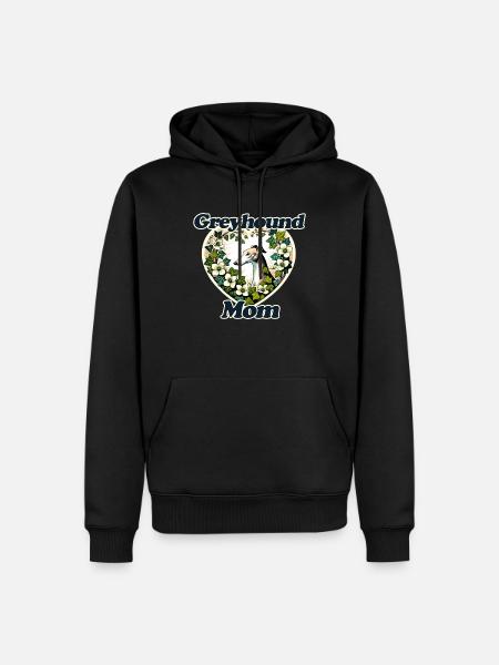 Greyhound Mom - Men’s Premium Organic Hoodie - black