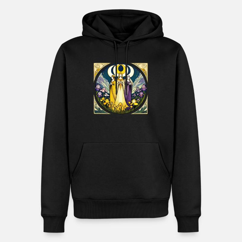 Triple Déesse - Sweat à capuche Premium bio Homme - noir